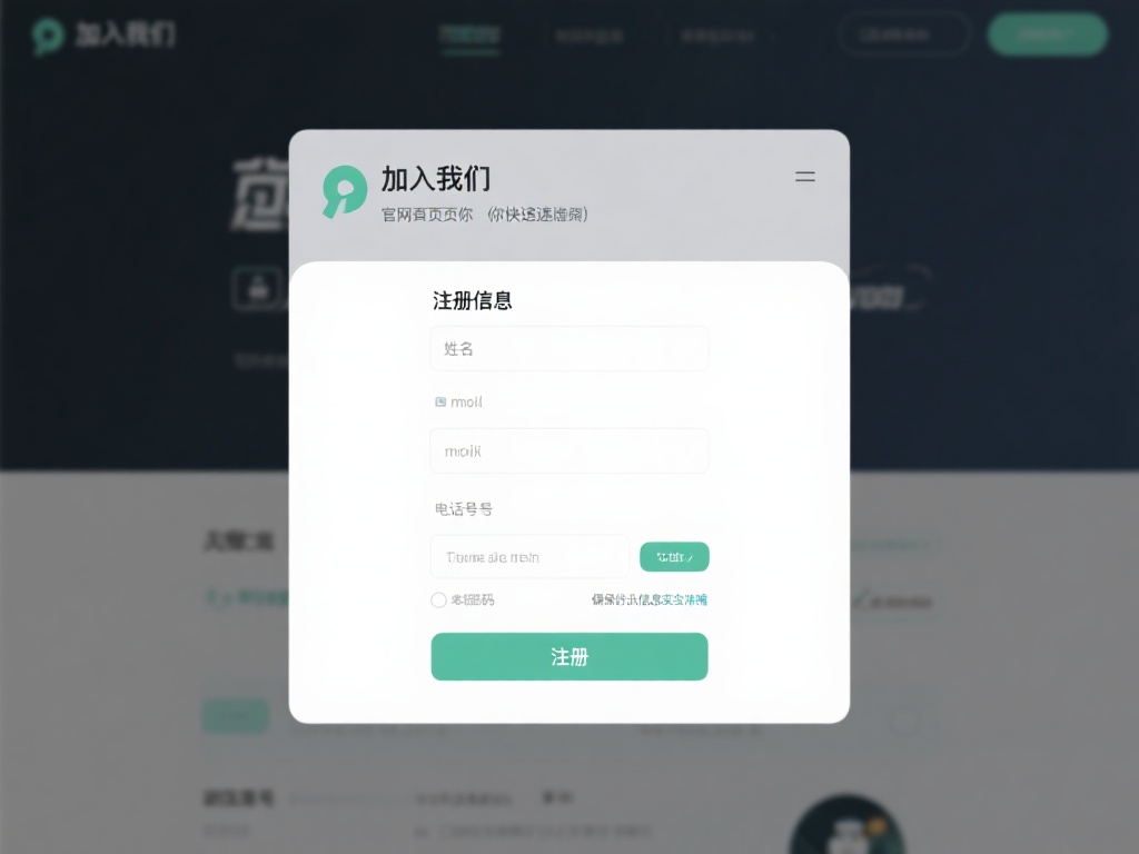 第一步：填写注册信息
在官方网站首页，你能够快速